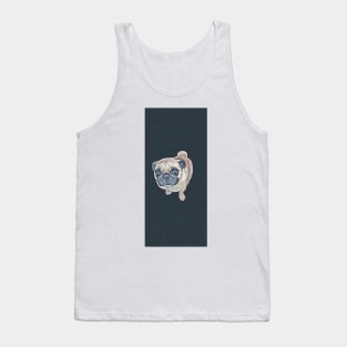 Pug Dog Portrait Tank Top